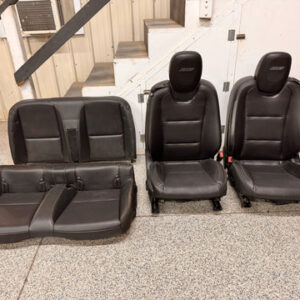 2010-2015 Chevy Camaro SS Black Leather Seats Front & Rear Convertible - OEM