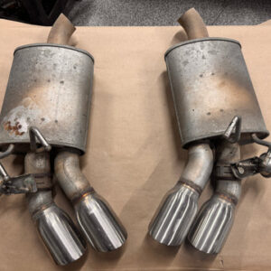2012-2015 Chevrolet Camaro OEM Quad Tip Mufflers RH LH Pair Used