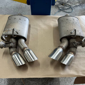 2012-2015 Chevrolet Camaro SS Quad Tip Mufflers RH LH Pair Used
