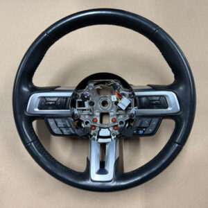 2018-2023 Ford Mustang Leather Steering Wheel Black Manual